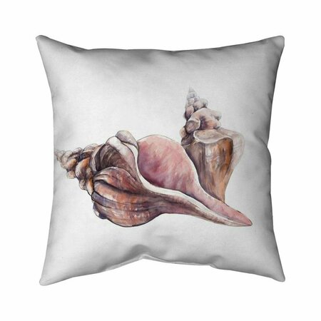 FONDO 20 x 20 in. Horse Conch Seashells-Double Sided Print Indoor Pillow FO2793939